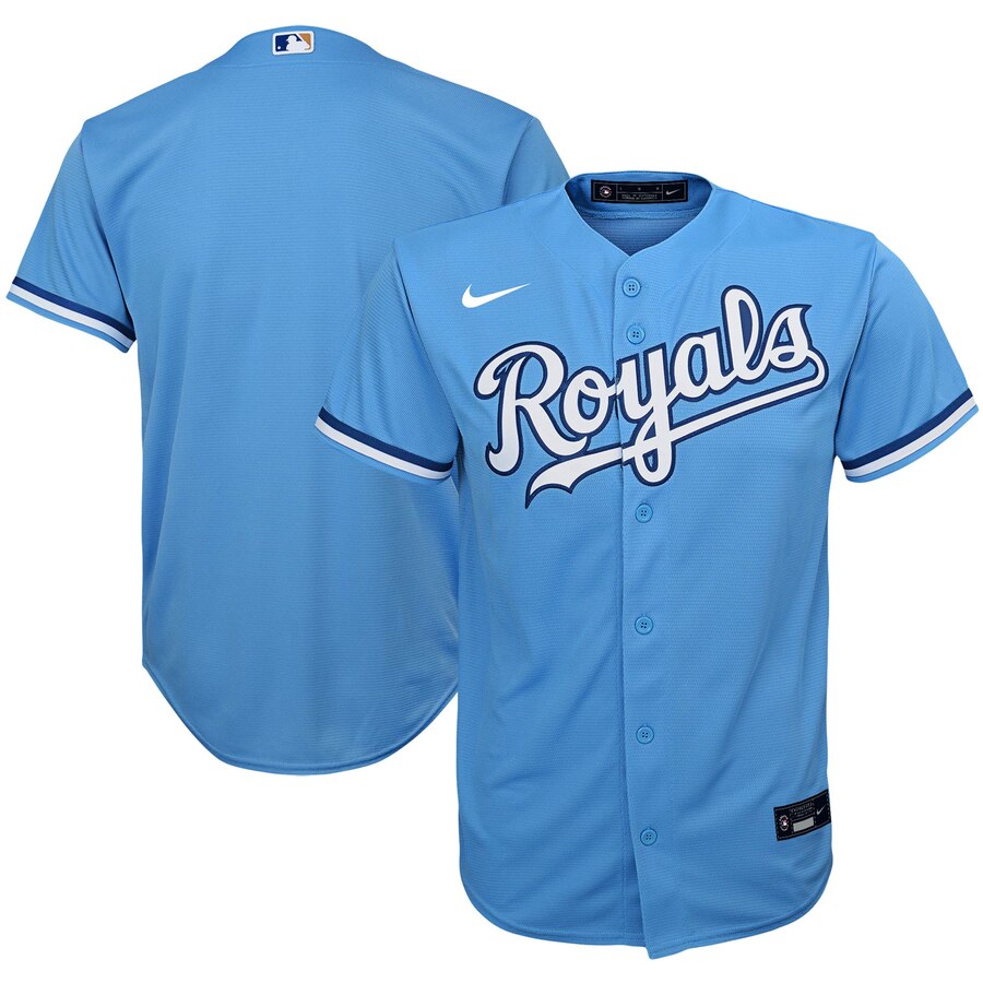 Kansas City Royals Nike Youth Alternate 2020 MLB Team Jersey Light Blue